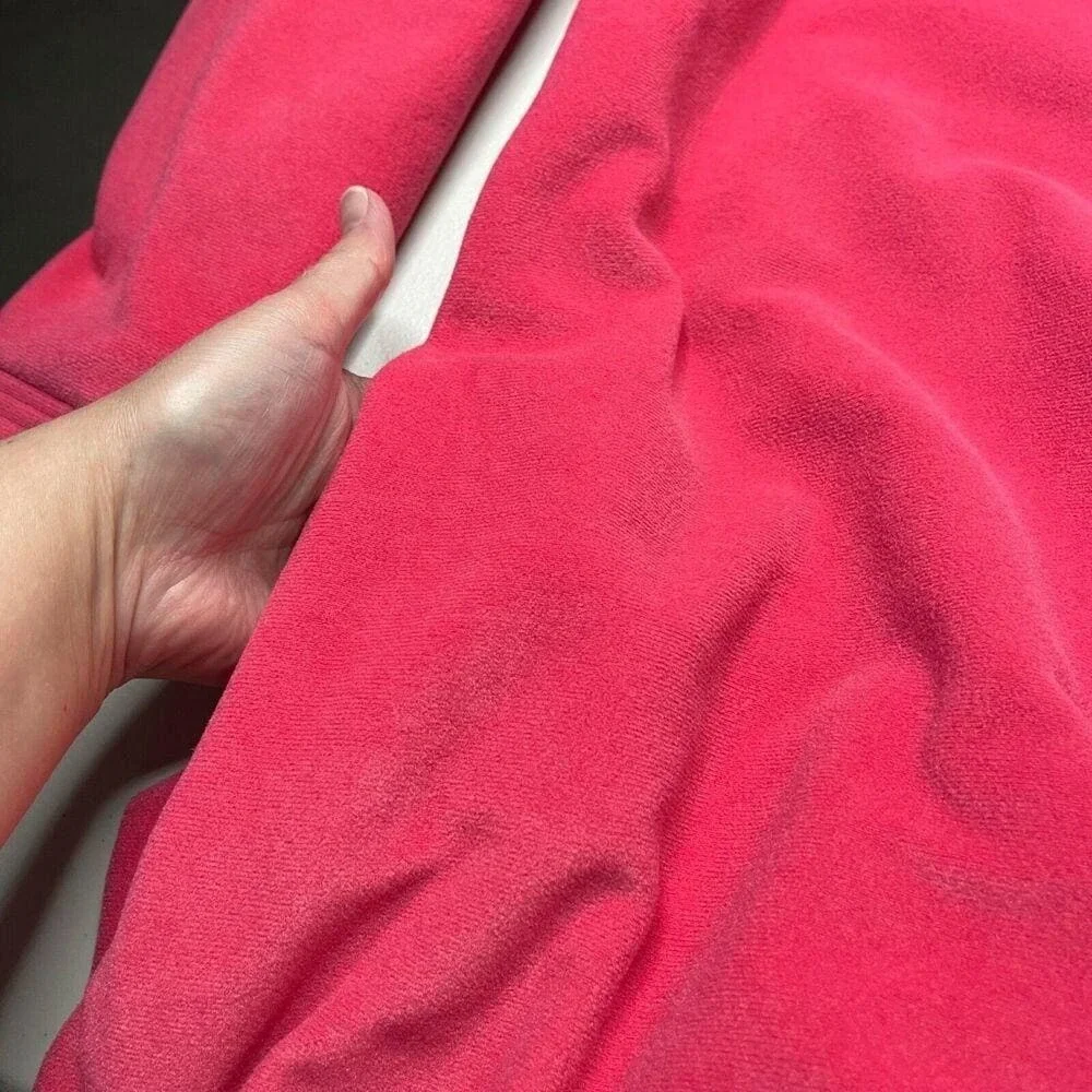 Vanity Fair Vintage 70's Pink Dacron Polyester‎ Fleece Robe Nightgown Medium